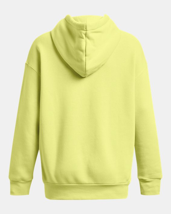 Women's UA Essential Fleece Oversized Hoodie, Yellow, pdpMainDesktop image number 5